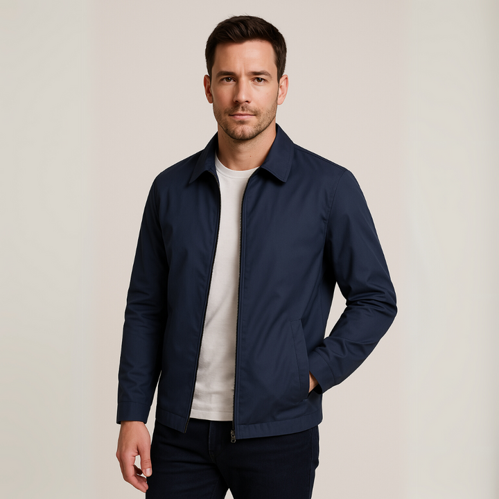 Drune | Herren Leichte Baumwolljacke mit kariertem Futter