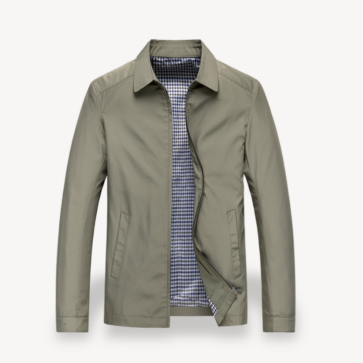Drune | Herren Leichte Baumwolljacke mit kariertem Futter