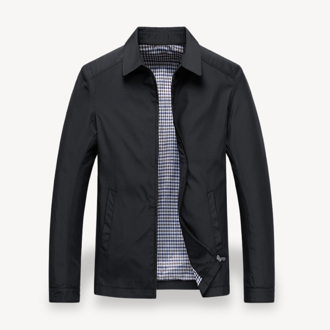Drune | Herren Leichte Baumwolljacke mit kariertem Futter