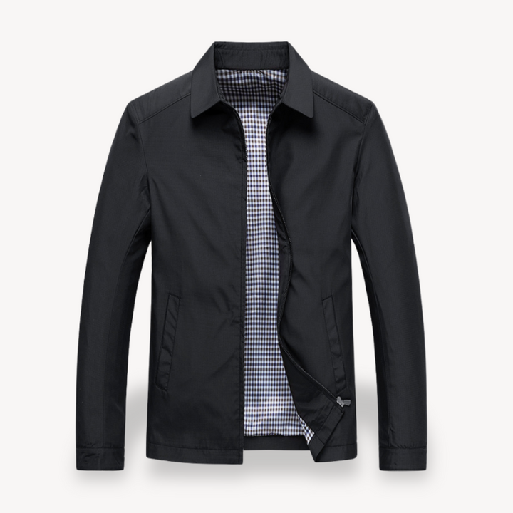 Drune | Herren Leichte Baumwolljacke mit kariertem Futter