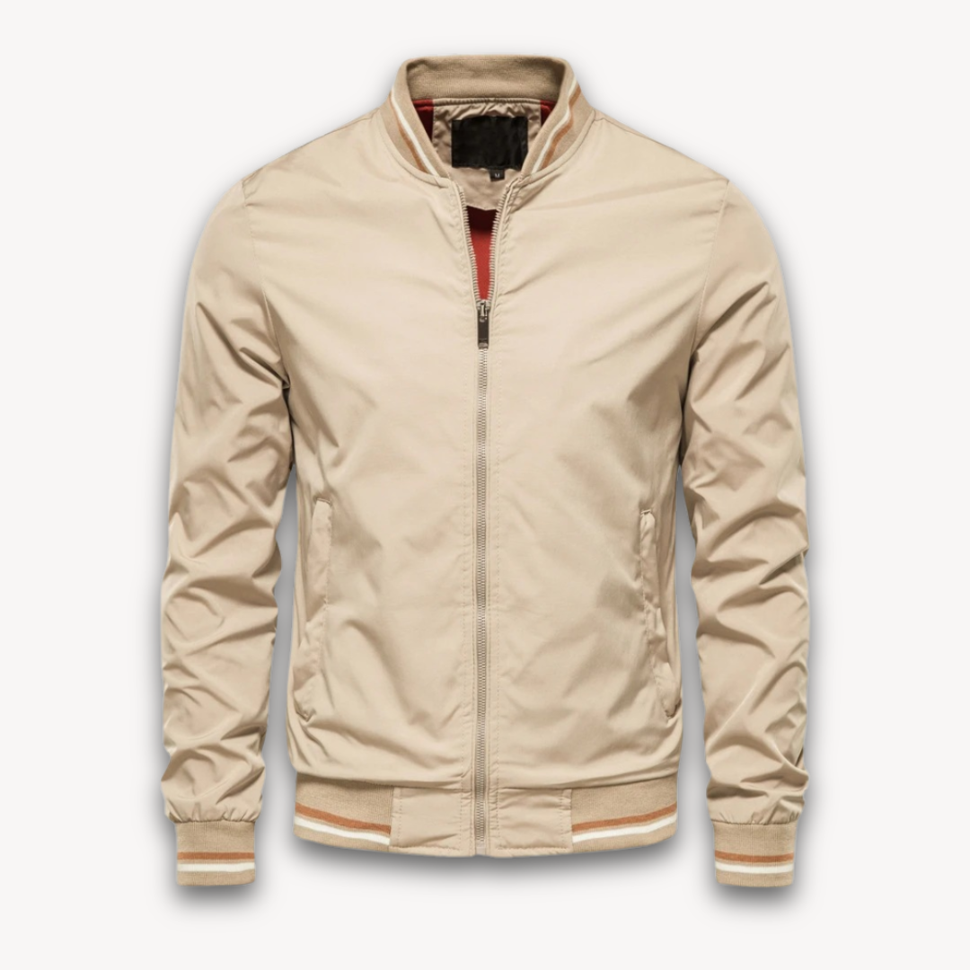 Drune | Herren Leichte Polyester Bomberjacke - Lässiger Windbreaker