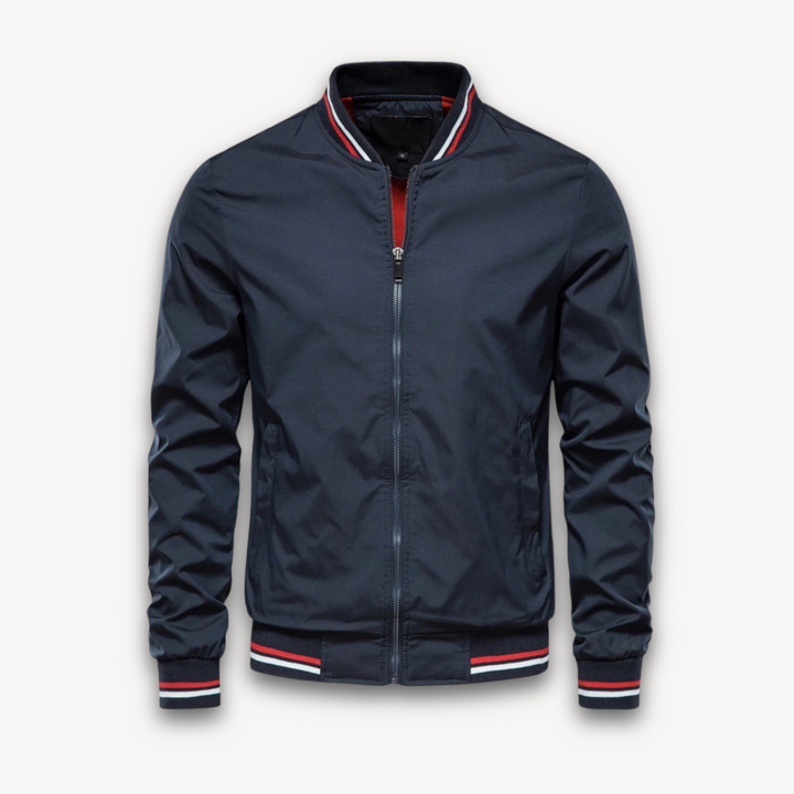 Drune | Herren Leichte Polyester Bomberjacke - Lässiger Windbreaker