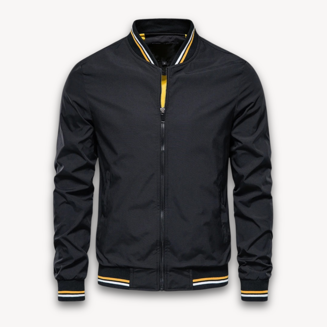 Drune | Herren Leichte Polyester Bomberjacke - Lässiger Windbreaker