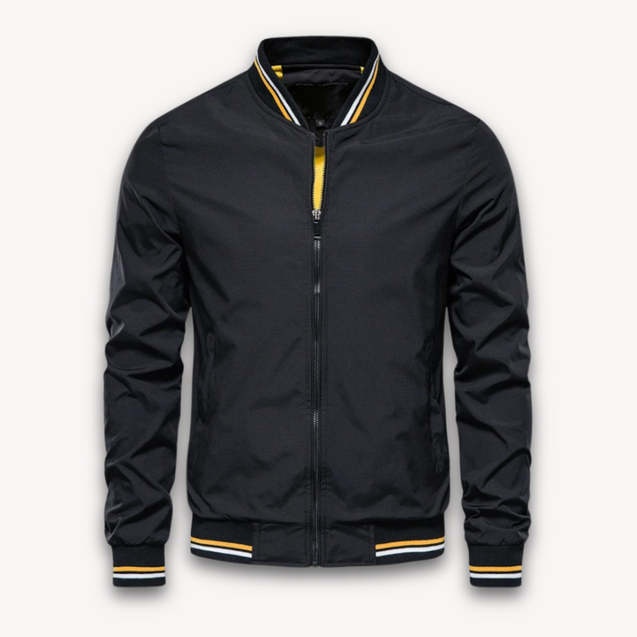 Drune | Herren Leichte Polyester Bomberjacke - Lässiger Windbreaker