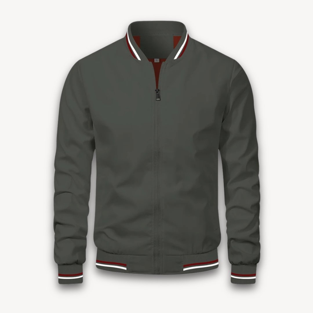 Drune | Herren Leichte Polyester Bomberjacke - Lässiger Windbreaker