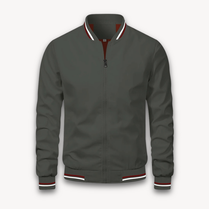 Drune | Herren Leichte Polyester Bomberjacke - Lässiger Windbreaker