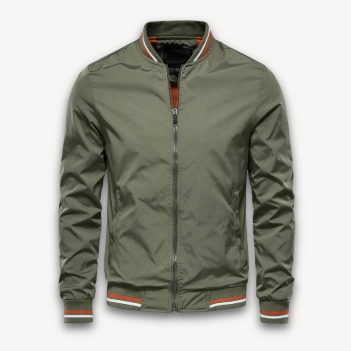 Drune | Herren Leichte Polyester Bomberjacke - Lässiger Windbreaker