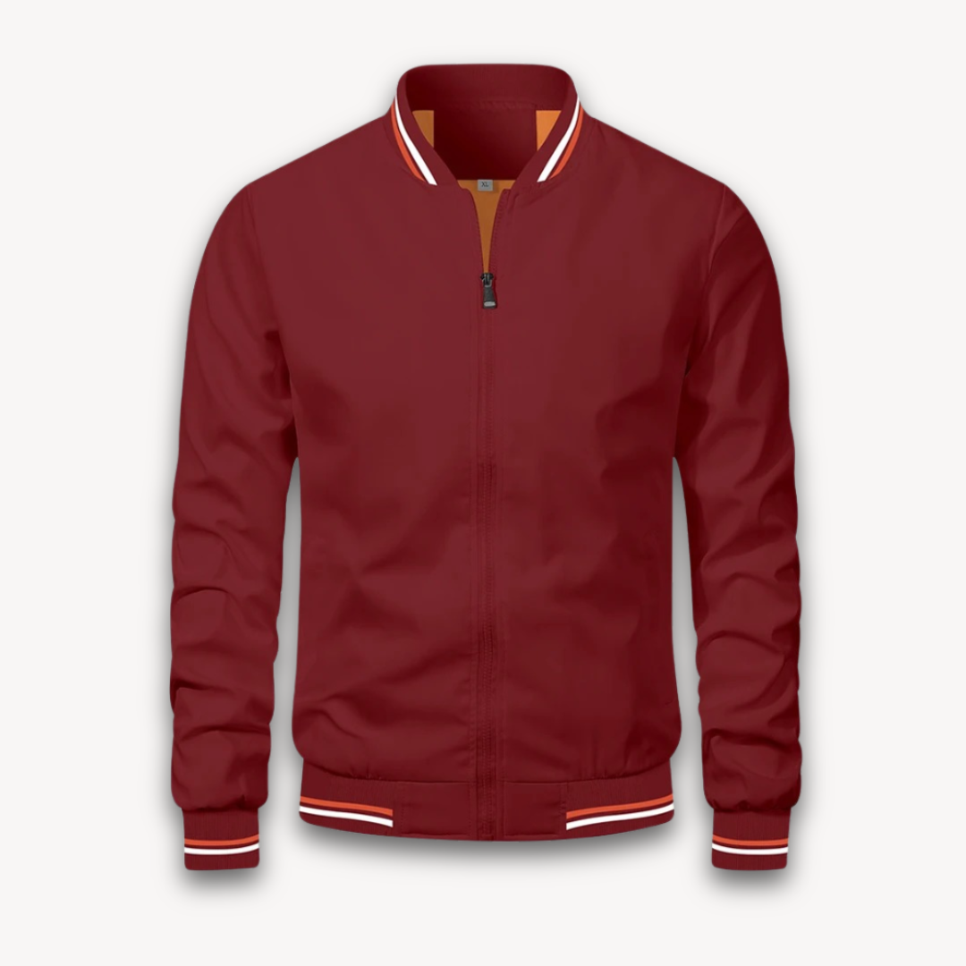 Drune | Herren Leichte Polyester Bomberjacke - Lässiger Windbreaker