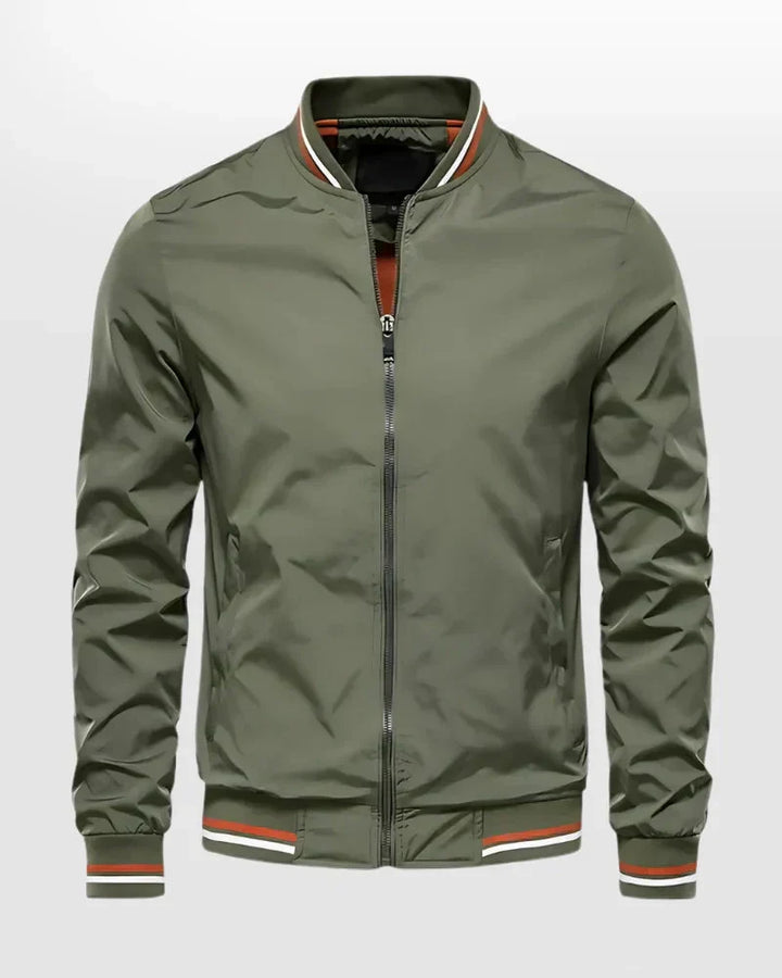 Drune | Herren Leichte Sommer Gestreifte Bomberjacke