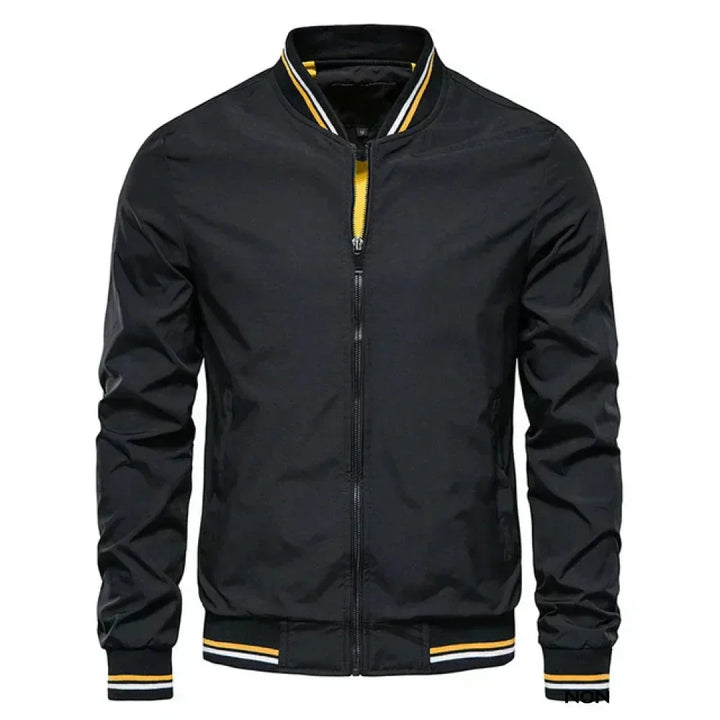 Drune | Herren Leichte Sommer Gestreifte Bomberjacke