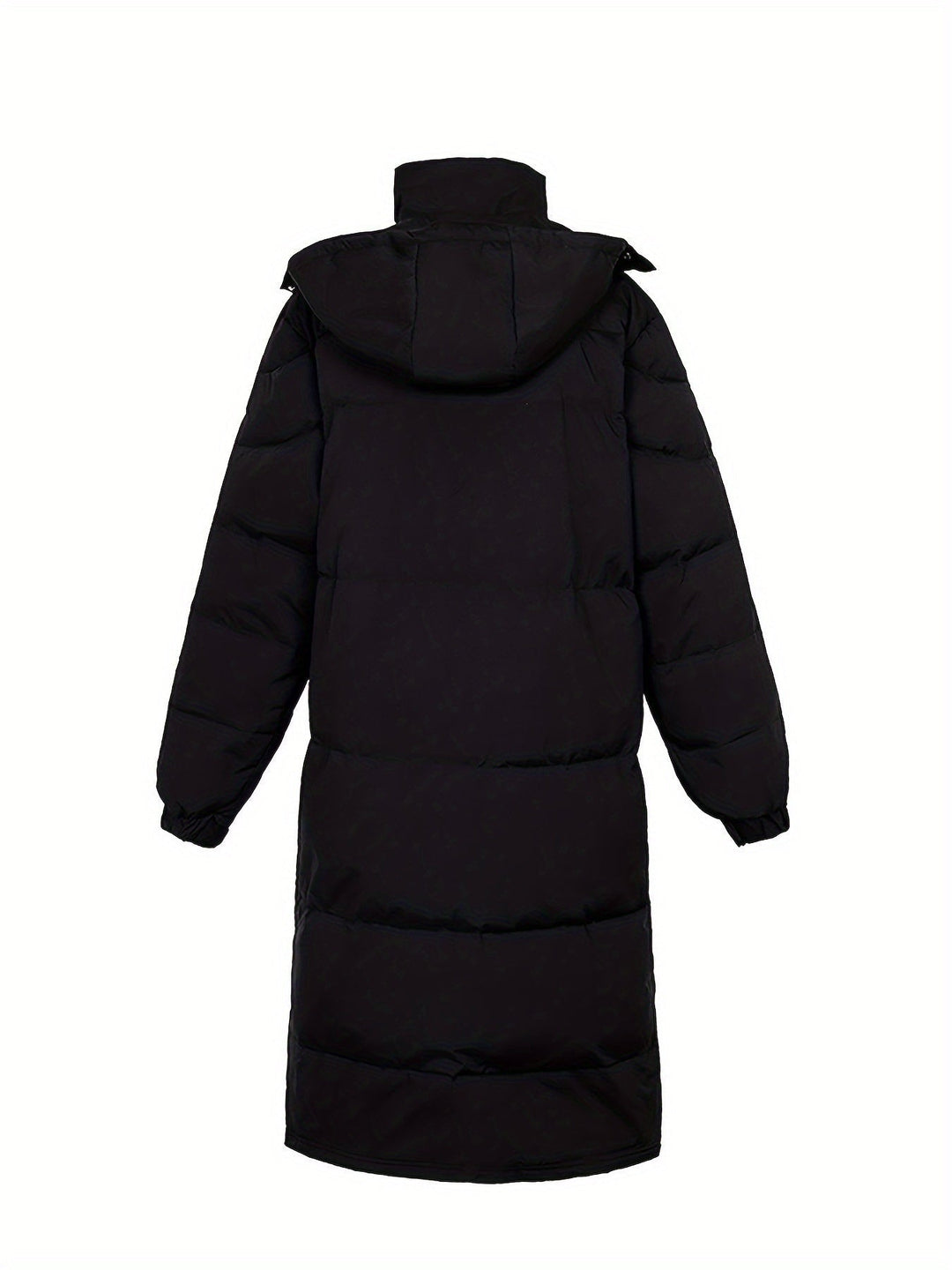 Drune | Herren Lange Winterjacke: Warme Gepolsterte Lockere Passform Reißverschluss Design
