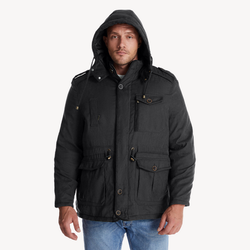 Drune | Herren wasserdichter Winterparka mit fellgefütterter Kapuze
