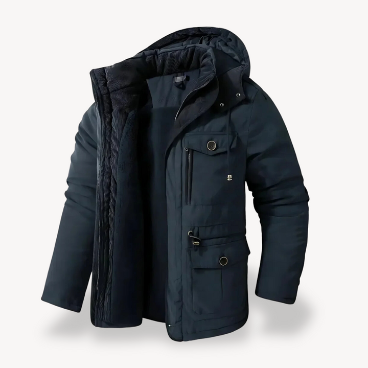 Drune | Herren wasserdichter Winterparka mit fellgefütterter Kapuze