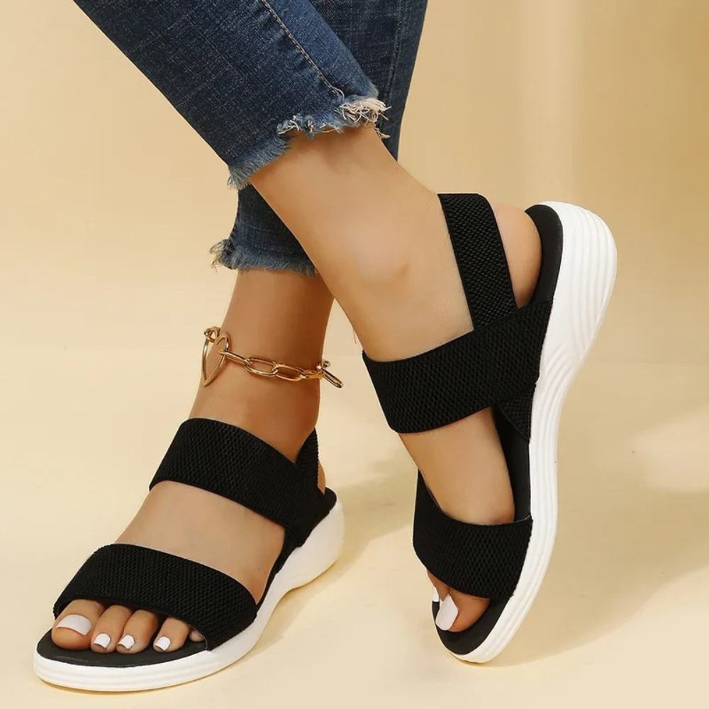 Drune | Mesh Orthopädische Sandalen Zum Hineinschlüpfen