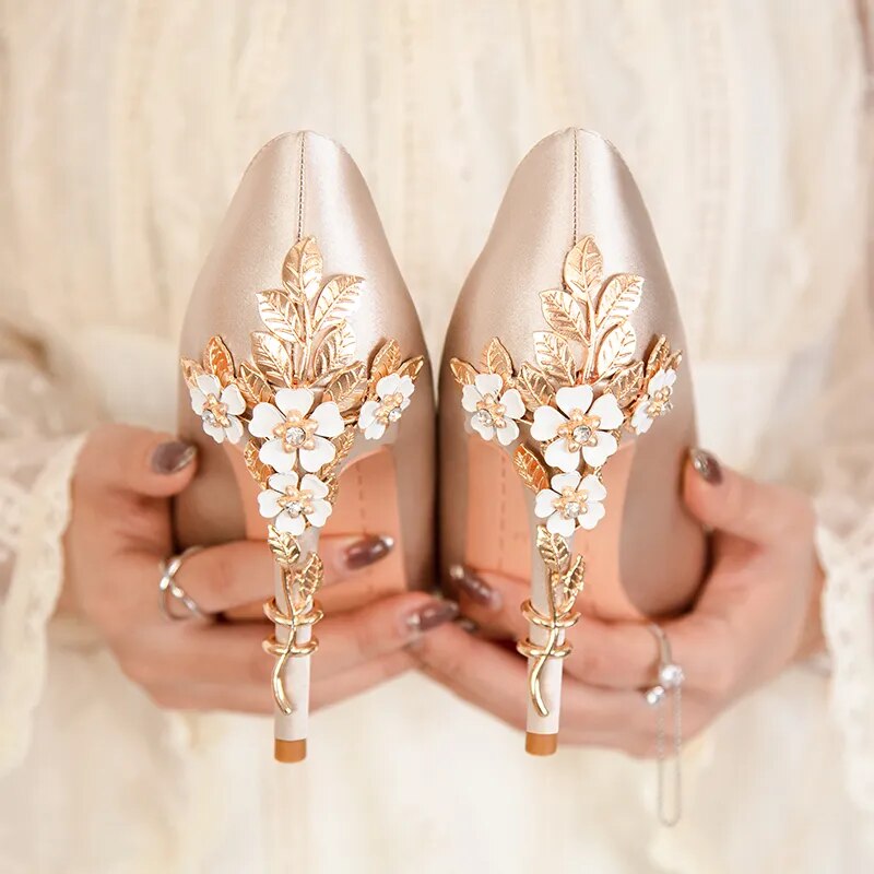 Drune | Metallisch verstellte High Heels für Frauen Stiletto