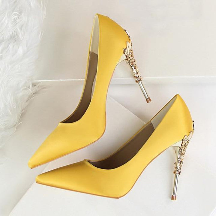 Drune | Metall Geschnitzte Pumps Elegante High Heels