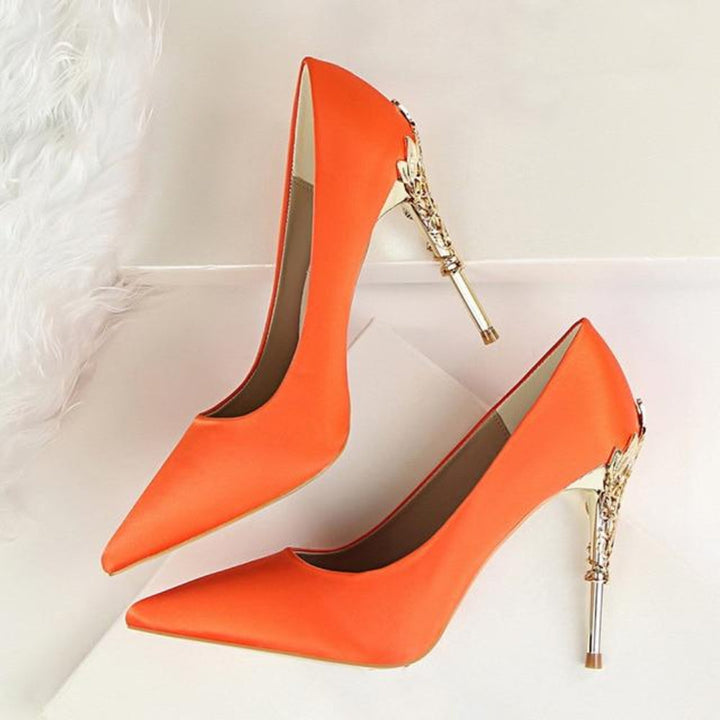 Drune | Metall Geschnitzte Pumps Elegante High Heels
