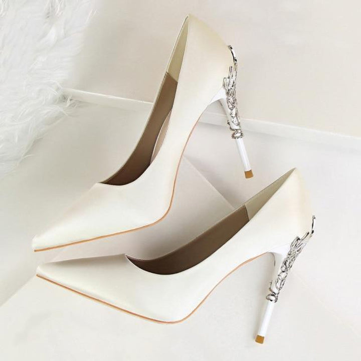 Drune | Metall Geschnitzte Pumps Elegante High Heels