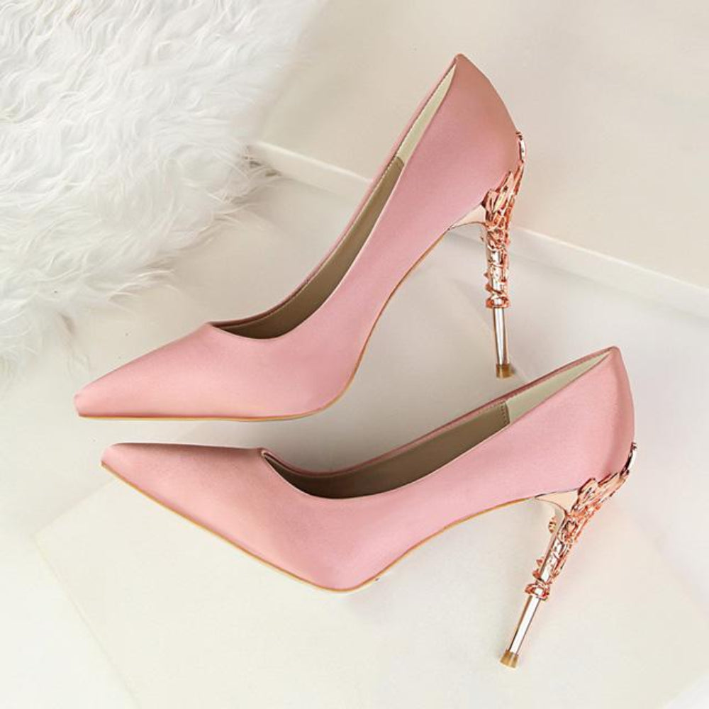 Drune | Metall Geschnitzte Pumps Elegante High Heels