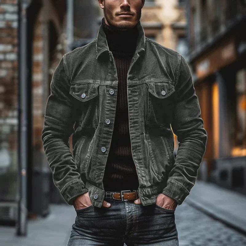 Drune | Retro Cordjacke