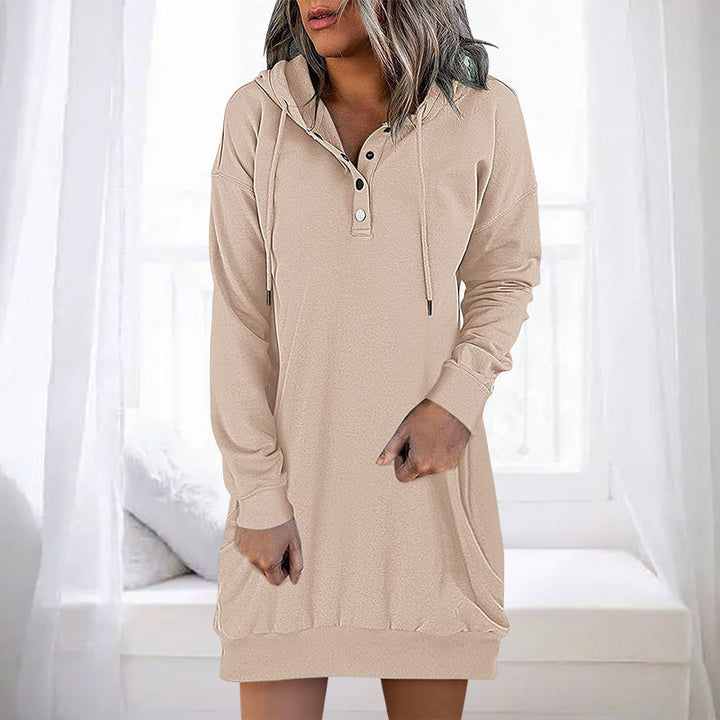 Drune | Minimalistischer langer Damen-Hoodie