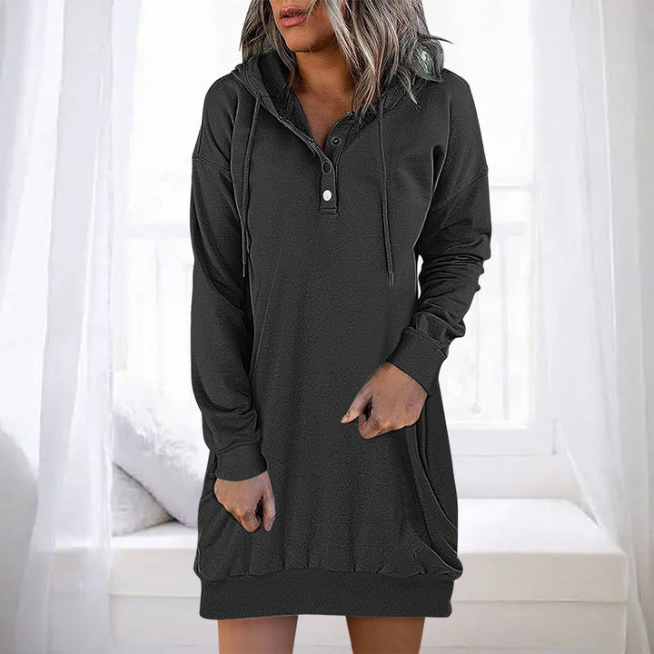 Drune | Minimalistischer langer Damen-Hoodie