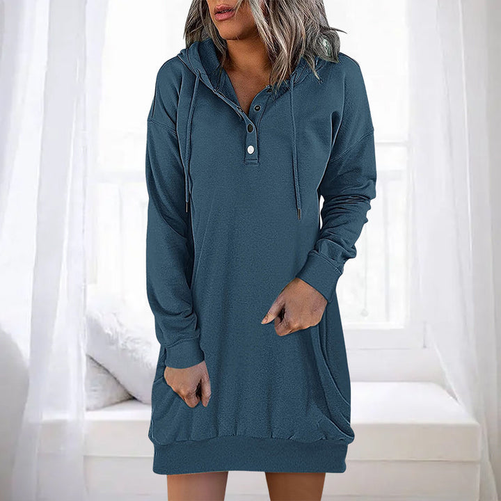 Drune | Minimalistischer langer Damen-Hoodie