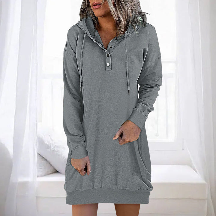 Drune | Minimalistischer langer Damen-Hoodie