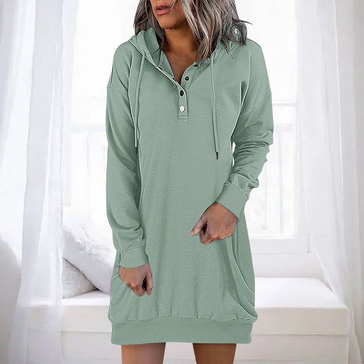 Drune | Minimalistischer langer Damen-Hoodie