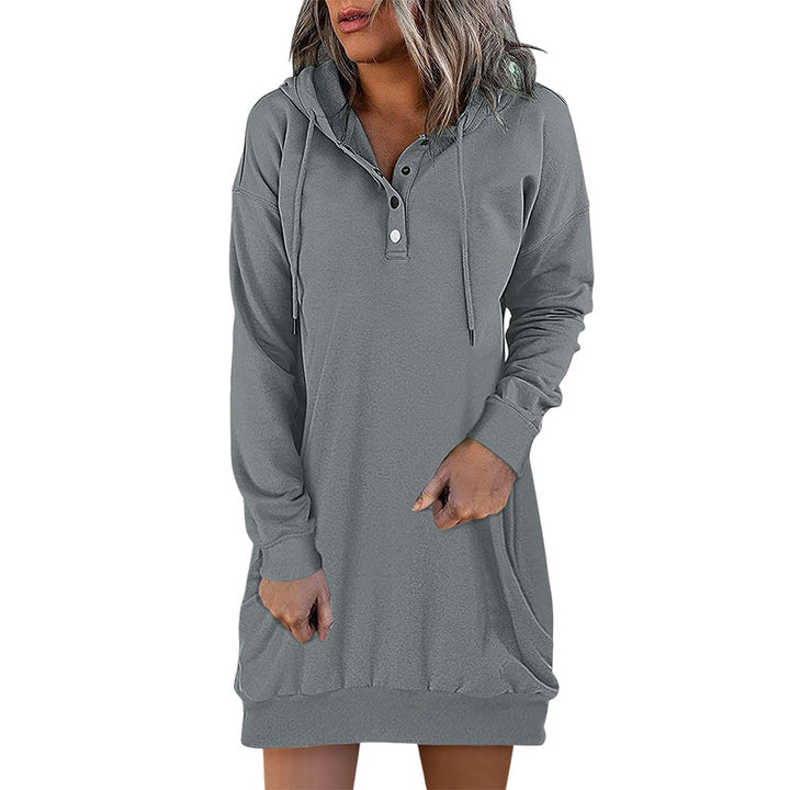 Drune | Minimalistischer langer Damen-Hoodie