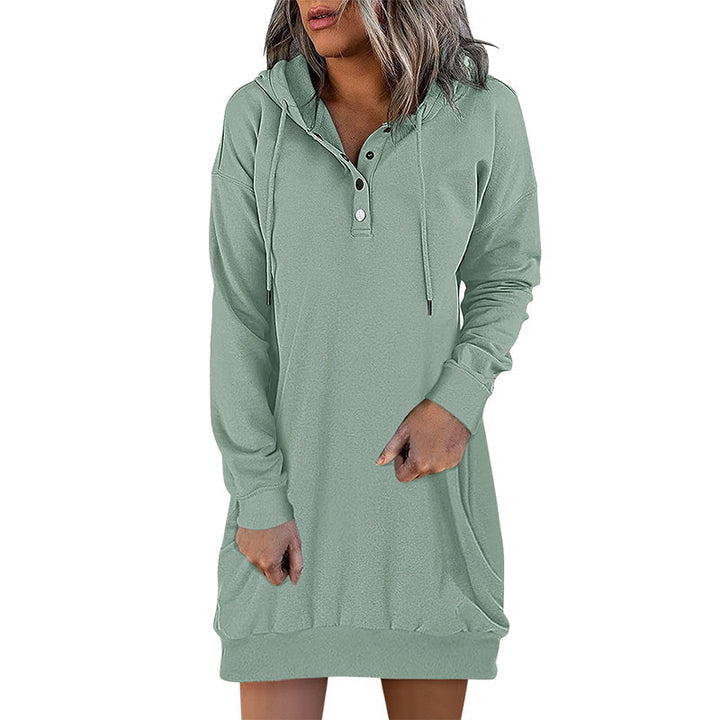 Drune | Minimalistischer langer Damen-Hoodie