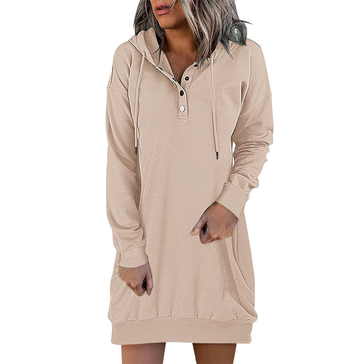 Drune | Minimalistischer langer Damen-Hoodie