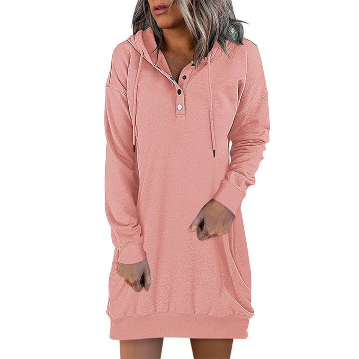 Drune | Minimalistischer langer Damen-Hoodie