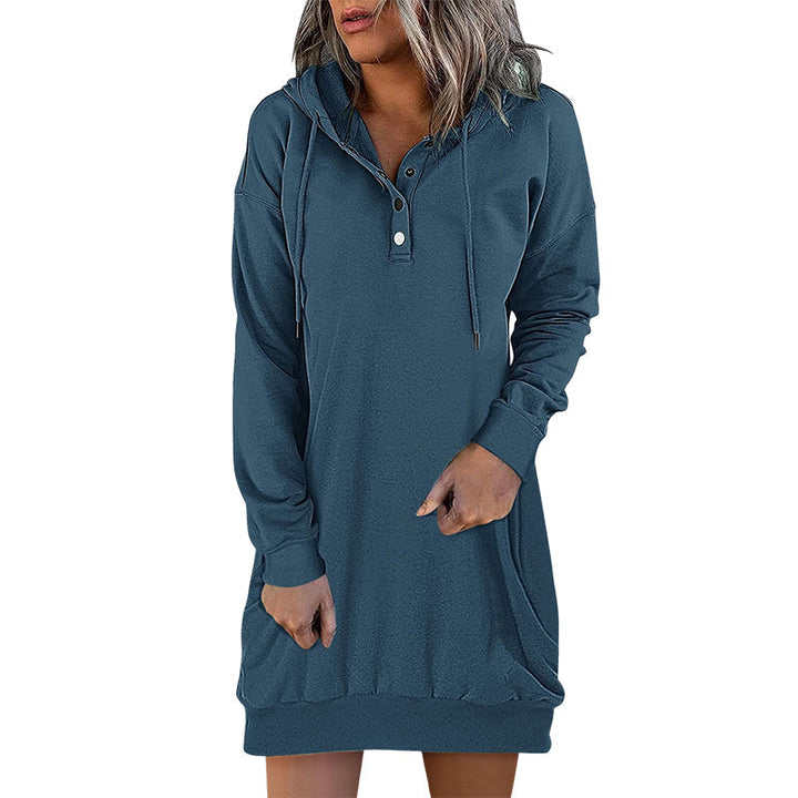 Drune | Minimalistischer langer Damen-Hoodie