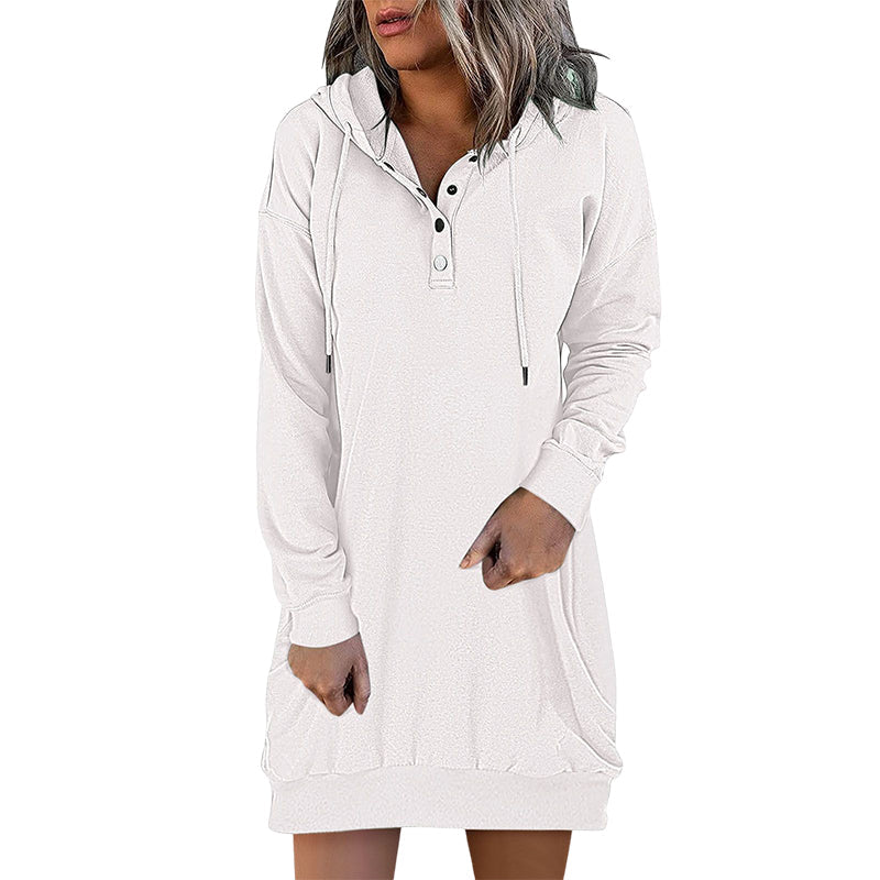 Drune | Minimalistischer langer Damen-Hoodie