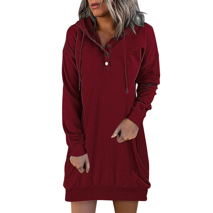 Drune | Minimalistischer langer Damen-Hoodie