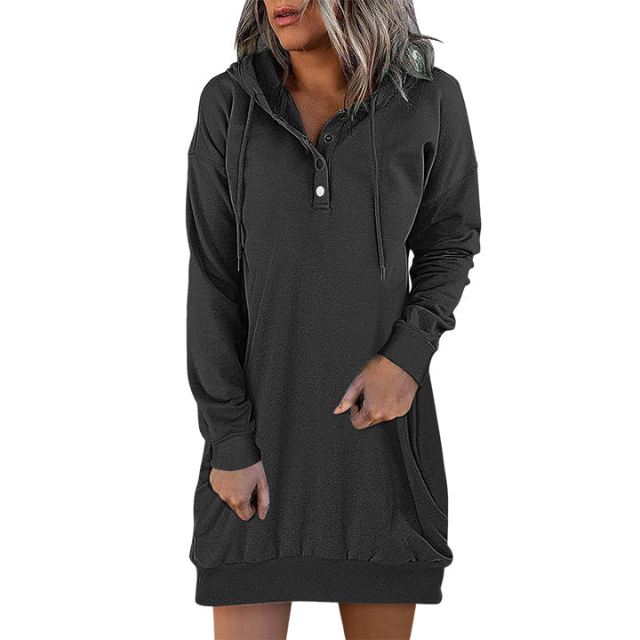 Drune | Minimalistischer langer Damen-Hoodie