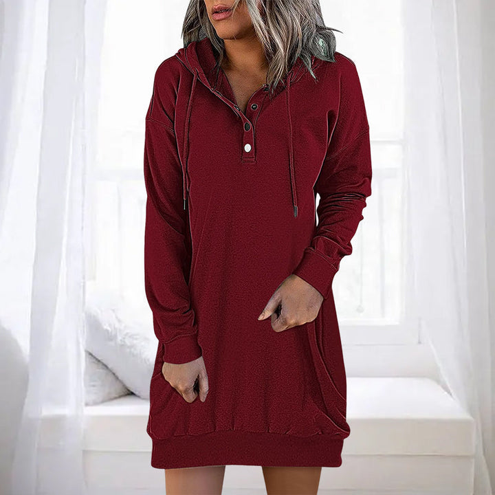 Drune | Minimalistischer langer Damen-Hoodie