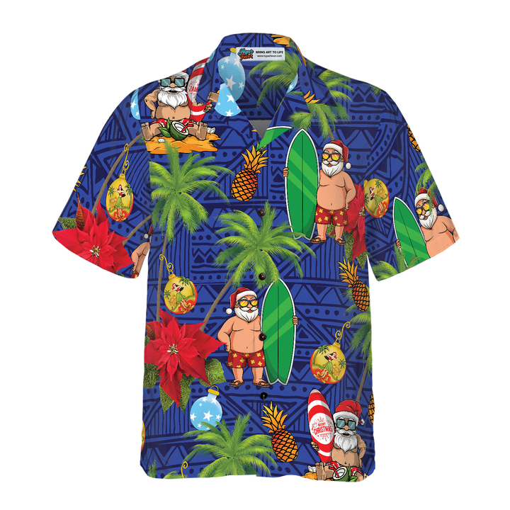 Drune | Frohe Weihnachten Santa Claus 1 Hawaiian Shirt