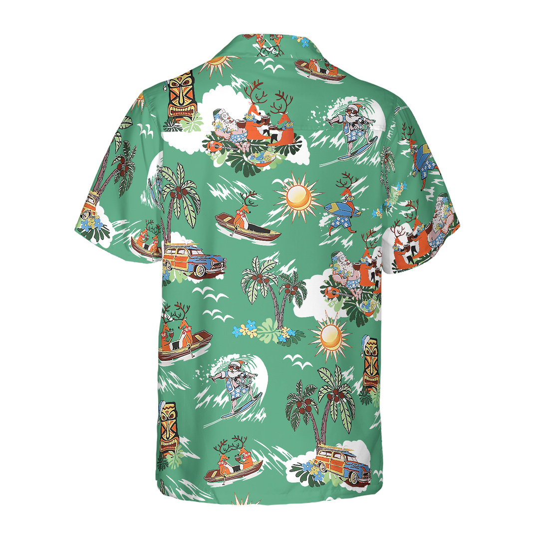 Drune | Frohe Weihnachten Santa Claus 10 Hawaiian Shirt