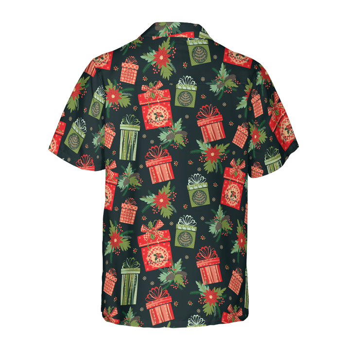 Drune | Hyperfavor Weihnachten Hawaiian Hemden, Weihnachtsgeschenk Musterhemd Kurzarm, Weihnachtshemd Ideen Geschenk für Männer und Frauen