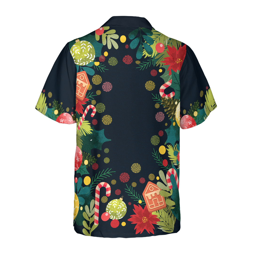 Drune | Hyperfavor Weihnachten Santa Surfen Hawaiian Shirt, Weihnachten Shirts Kurzarm Button-Down Shirt für Männer und Frauen