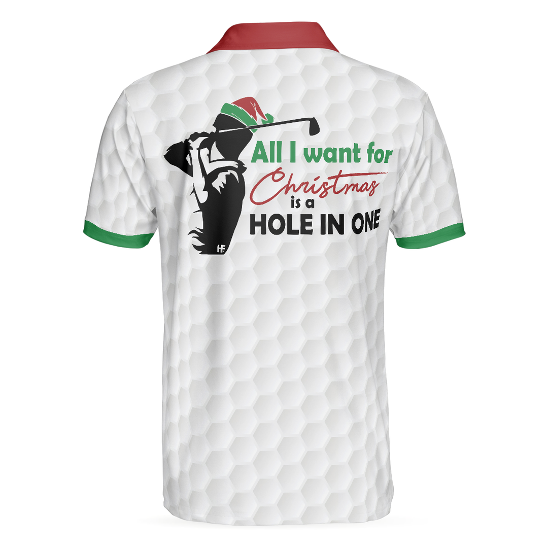 Drune | Golf Alles, was ich will Polo-Shirt, Geschenkidee für männliche Golfer, lustiges weihnachtliches Golfhemd