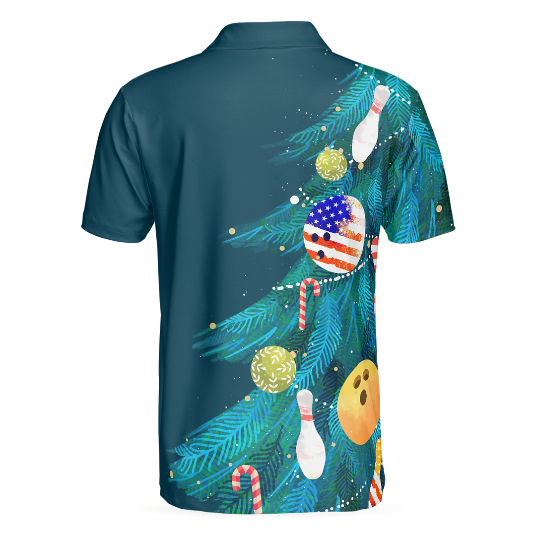 Drune | Weihnachtsbaumdekorationen mit Bowling Herren Poloshirts