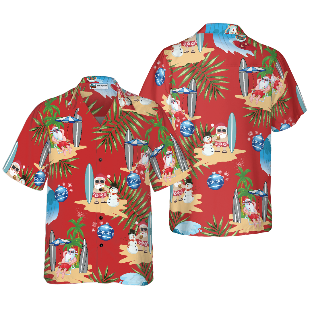 Drune | Frohe Weihnachten Santa Claus 11 Hawaiihemd