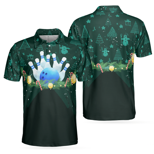 Drune | Weihnachtskranz mit Bowling Herren Polohemden