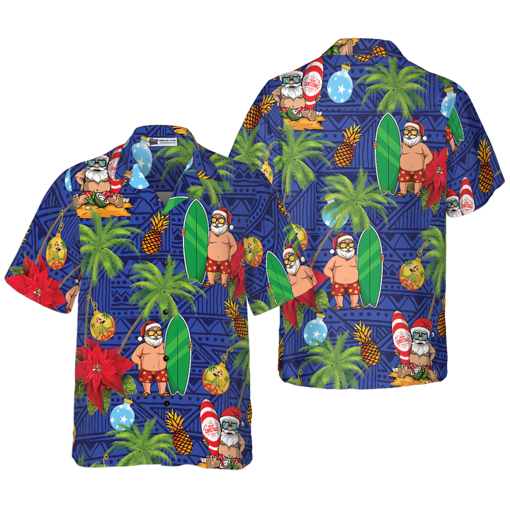 Drune | Frohe Weihnachten Santa Claus 1 Hawaiian Shirt