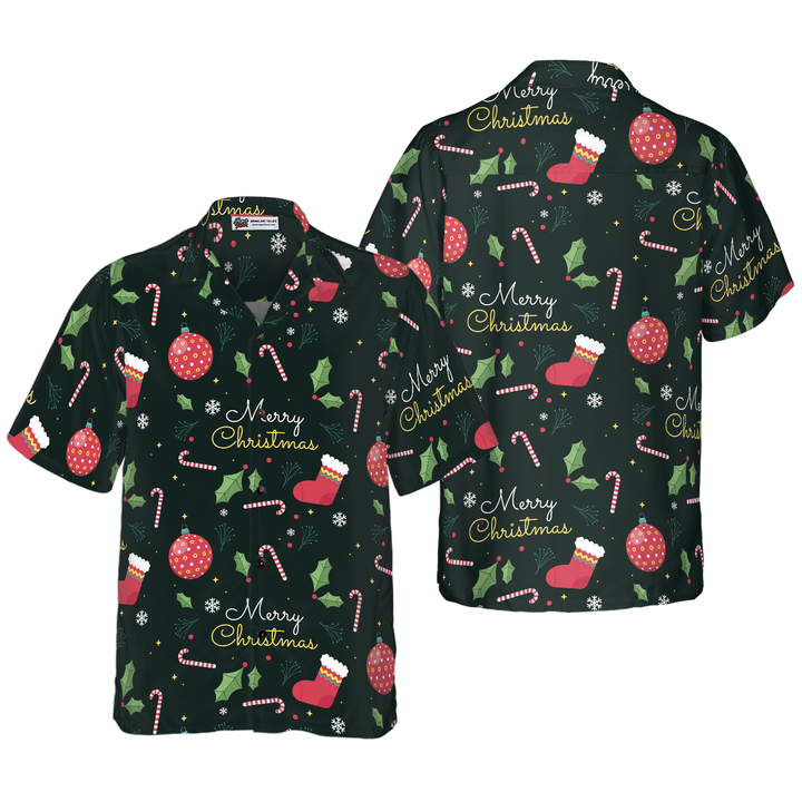 Drune | Hyperfavor Weihnachts-Hawaiianhemden, Fröhliche Weihnachten Musterhemd Kurzarm, Weihnachtshemd Geschenkidee für Männer und Frauen