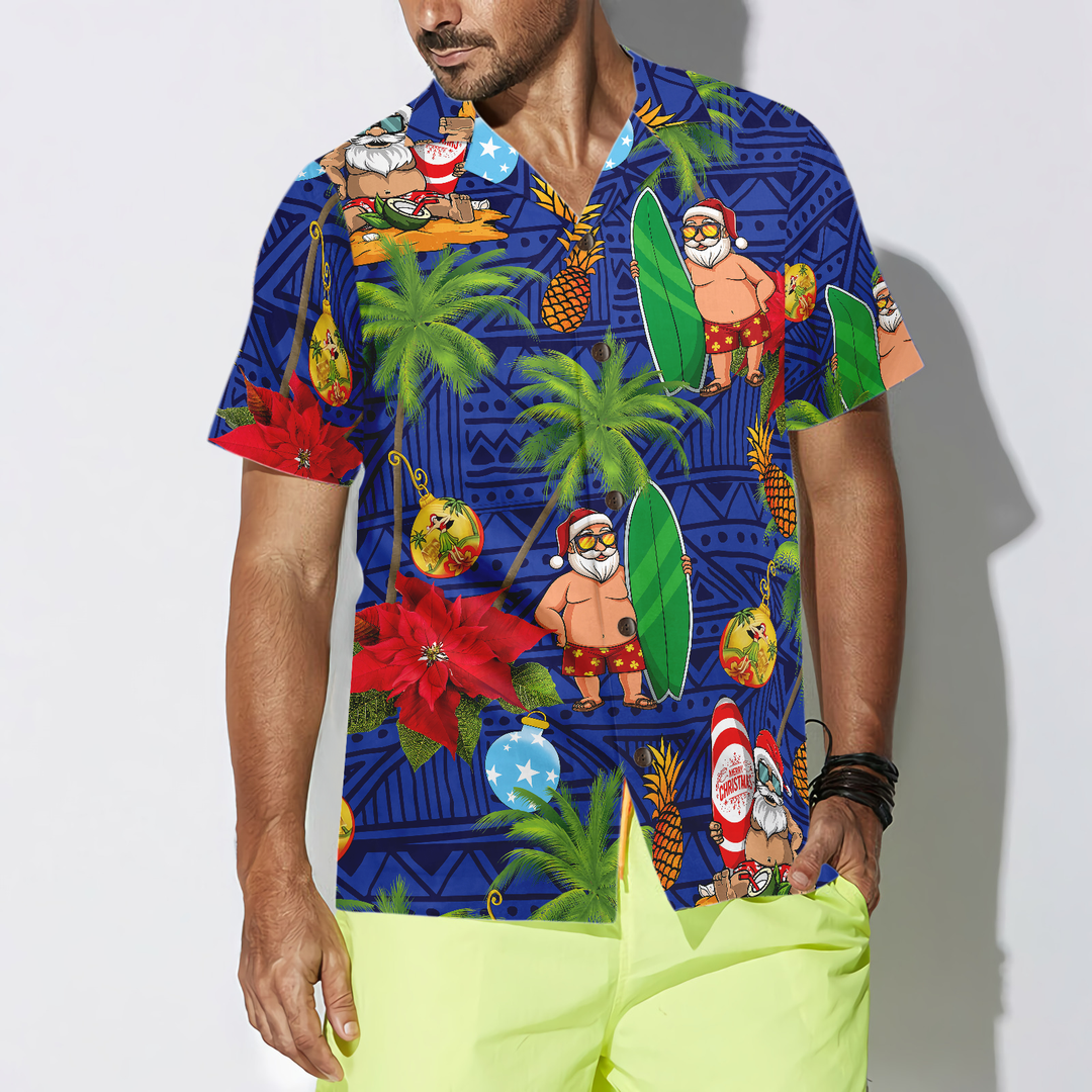 Drune | Frohe Weihnachten Santa Claus 1 Hawaiian Shirt