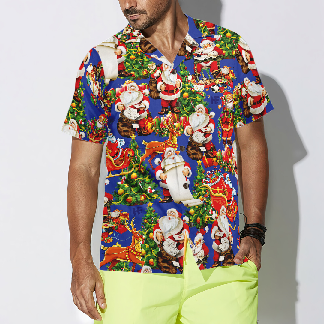 Drune | Frohe Weihnachten Santa Claus 6 Hawaii-Hemd